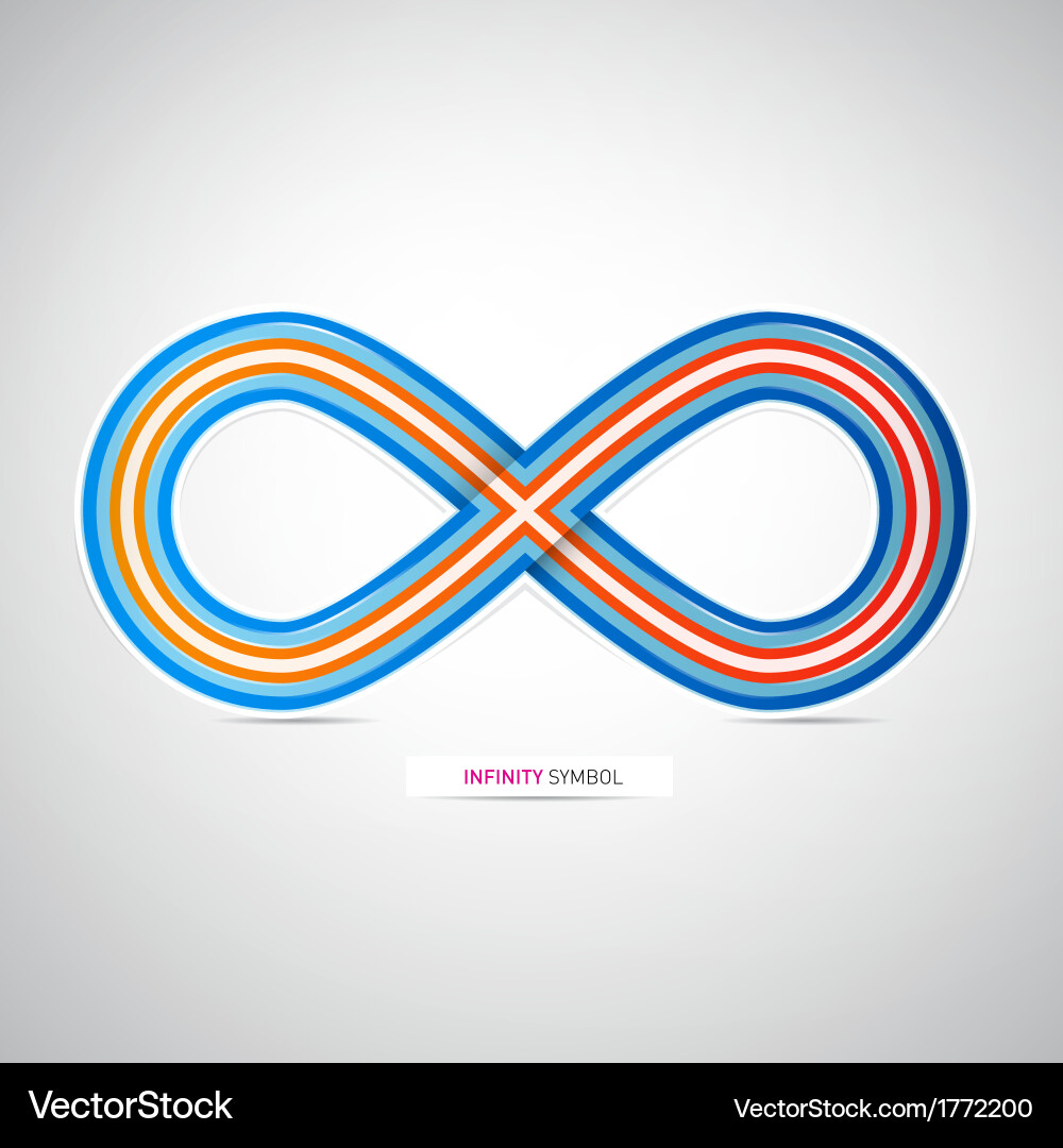 Abstract Infinity Loop vector image