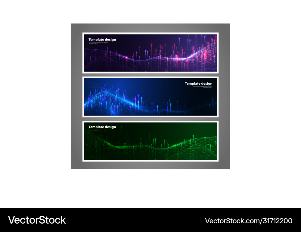 Abstract technology data visualization background vector image