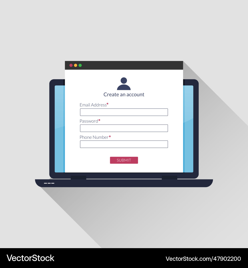 https://cdn.vectorstock.com/i/1000v/22/00/online-registration-form-concept-on-laptop-screen-vector-47902200.jpg