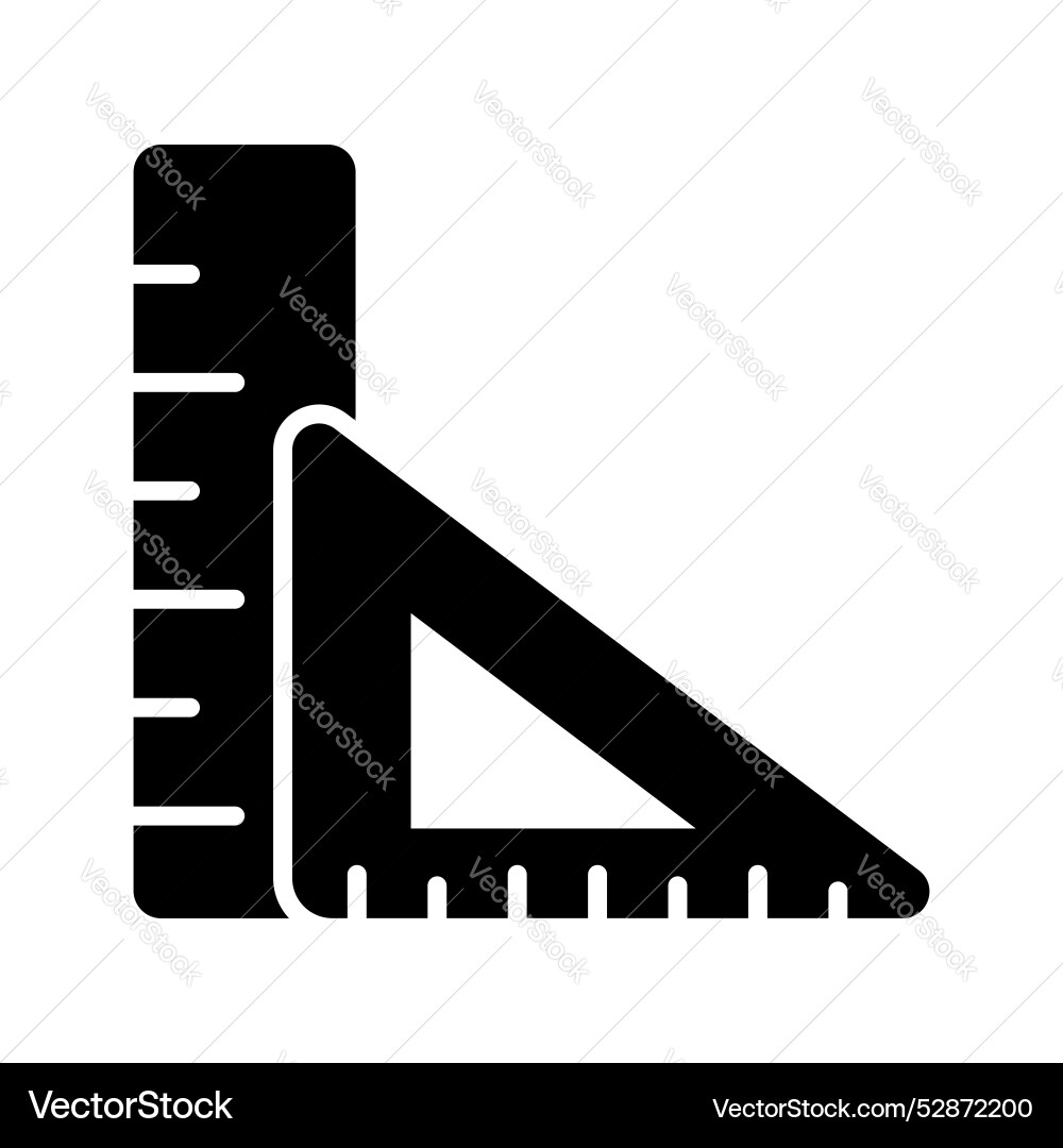 Tool for measurement or calculating length Vector Image