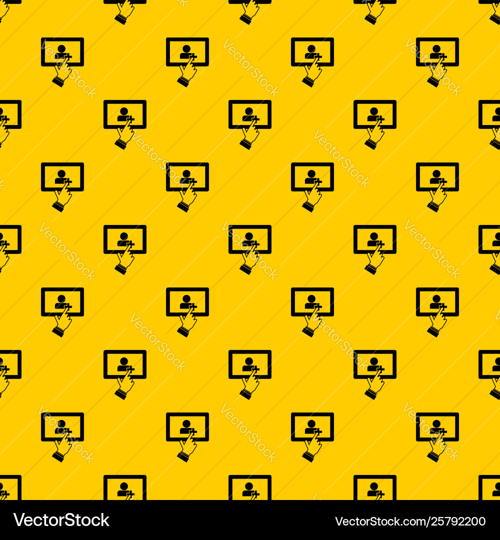 Touch screen tablet click pattern Touch screen tablet click pattern vector image
