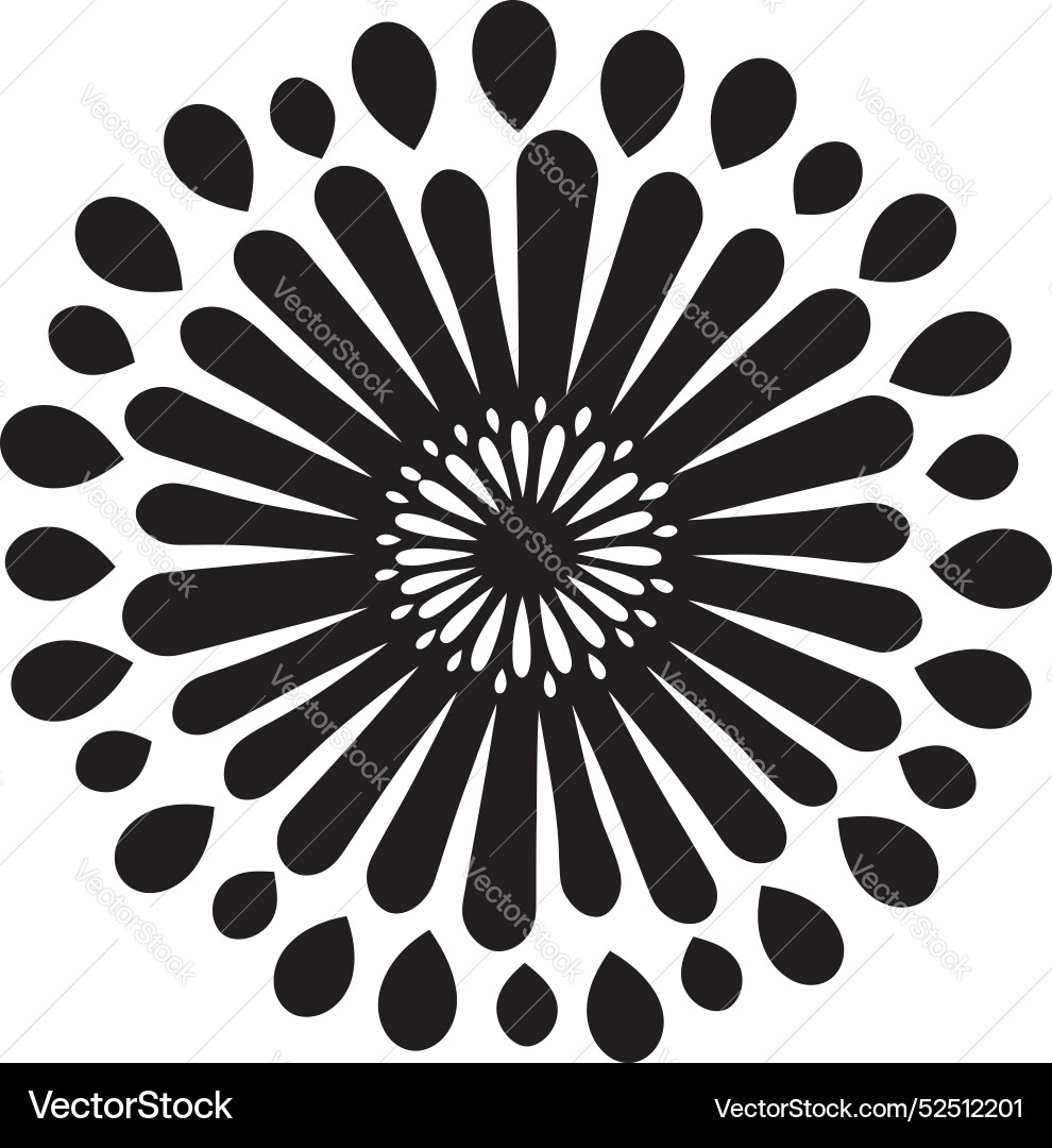 Astral array firework design iconic element Vector Image