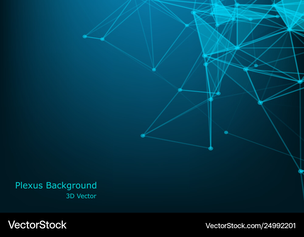 Big data visualization abstract polygonal Big data visualization abstract polygonal Vector Image