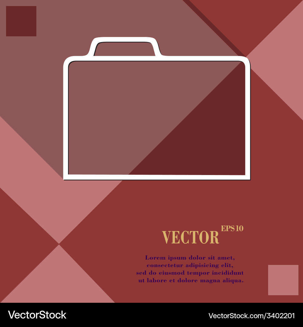 Document folder icon symbol flat modern web design Vector Image