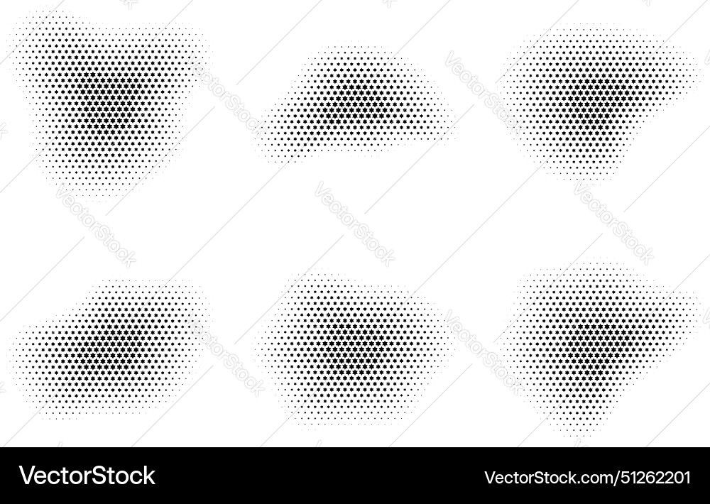 Halftone star pattern reprographic technique Halftone star pattern reprographic technique vector image