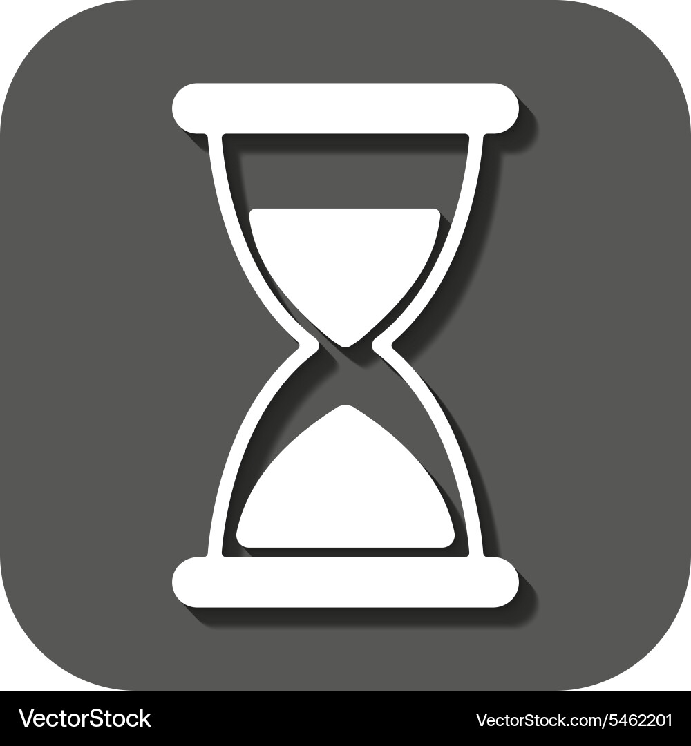Hourglass icon chronometer and timer clock Vector Image
