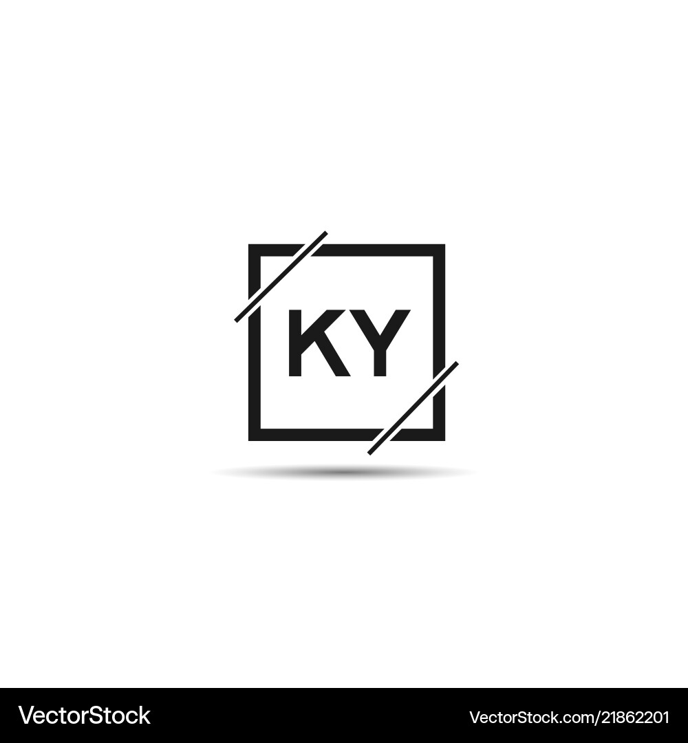 Original Buchstaben ky Logo Vorlage Design Original Buchstaben ky Logo Vorlage Design vektorbild