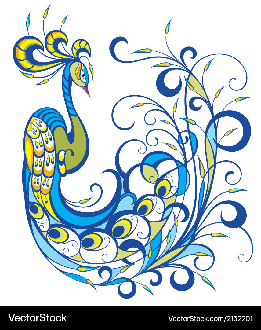 Peacock Vektorbild