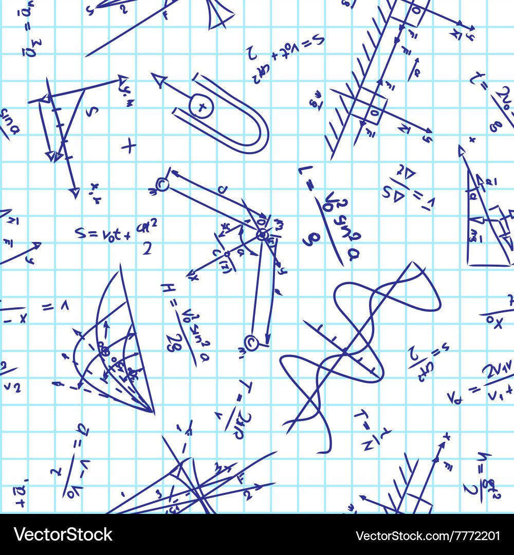 Physics pattern vector image