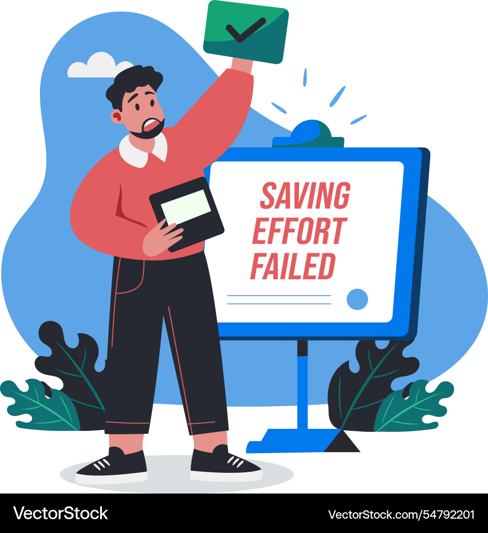 Saving effort Vector Image
