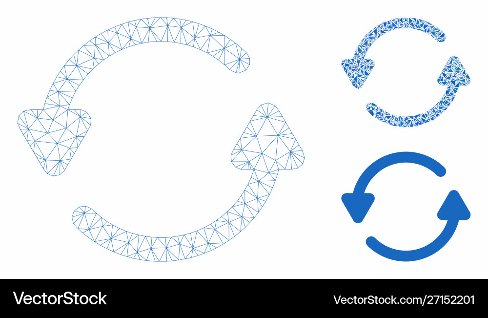 Update mesh network model and triangle Update mesh network model and triangle vector image