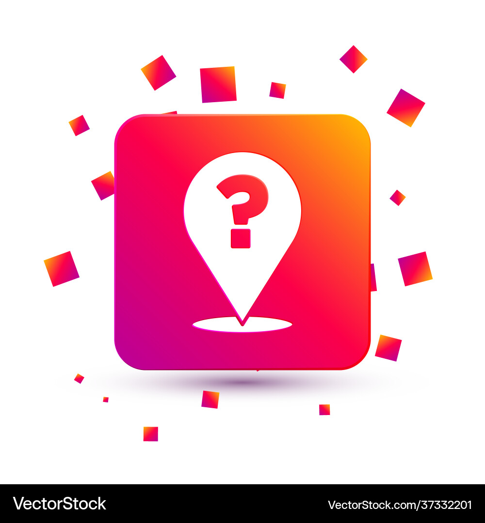 White question mark icon isolated on White question mark icon isolated on Vector Image