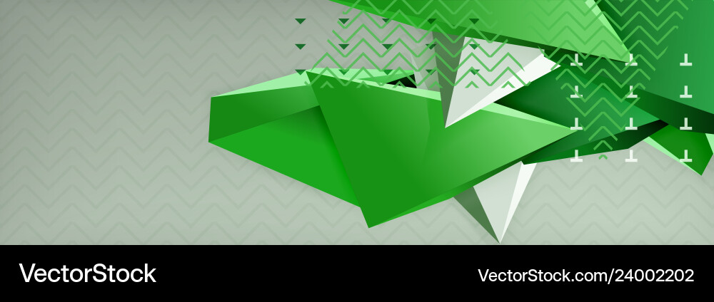 3d triangular minimal abstract background Vector Image