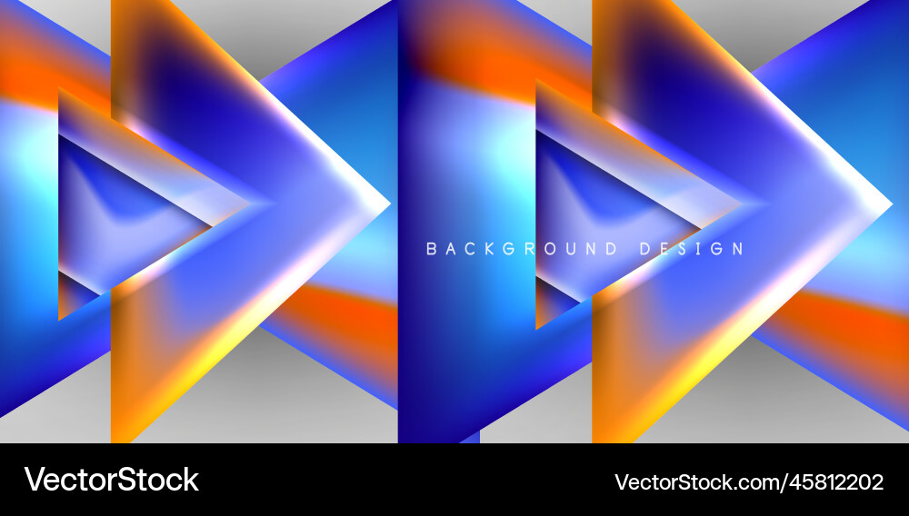 Abstract background with overlapping triangles Vector Image