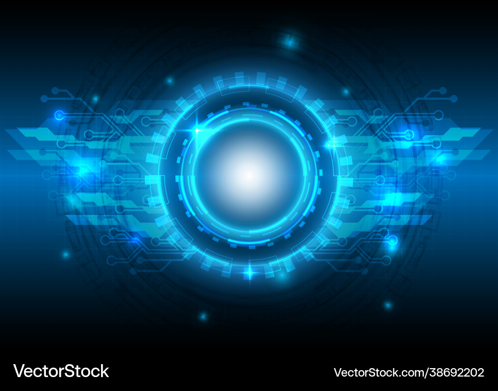 Abstract hologram hi-tech background data Vector Image