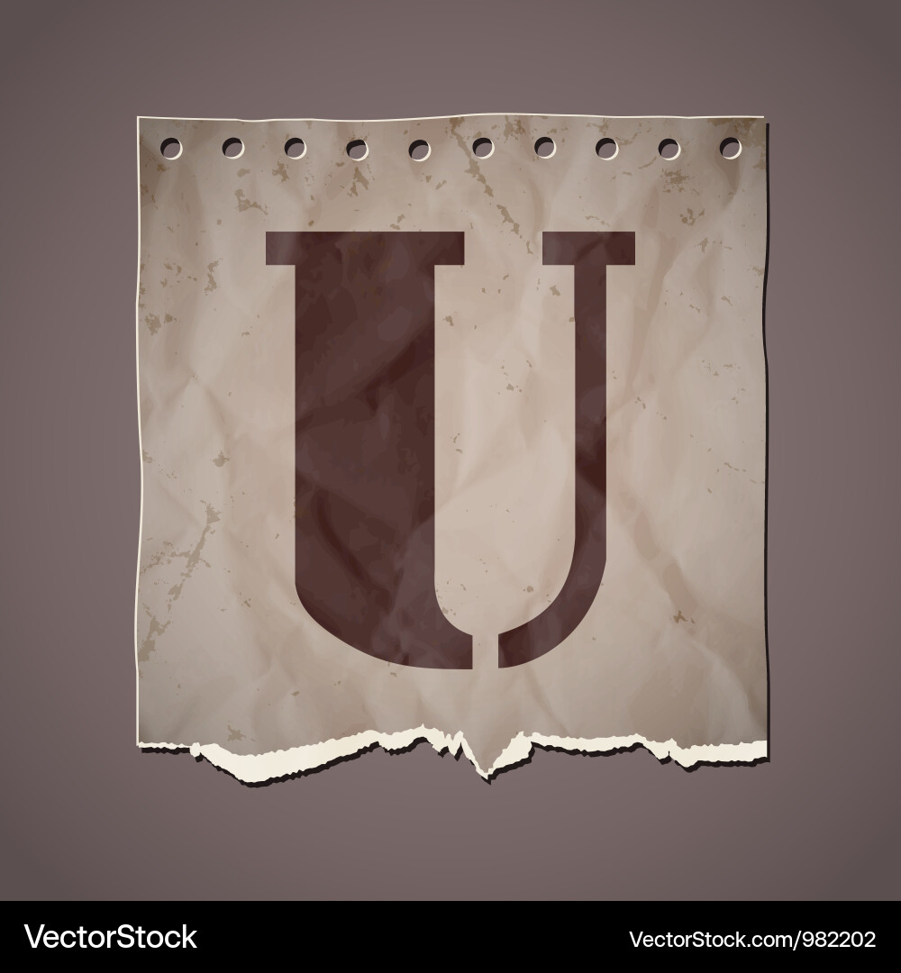 Alphabet in retro style Vector Image
