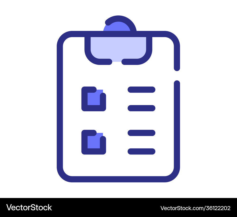 Clipboard checklist task single isolated icon Clipboard checklist task single isolated icon vector image
