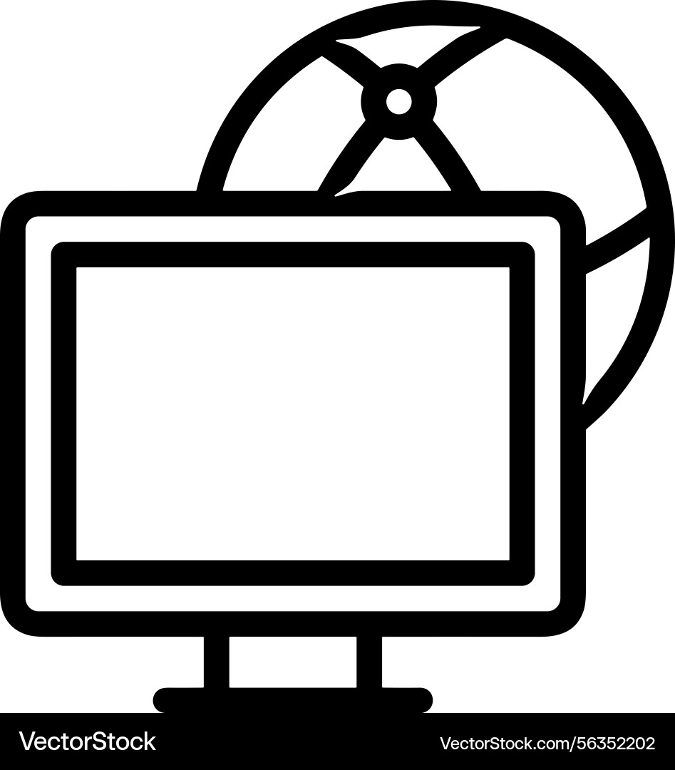 Computer icon symbol image Vector Image