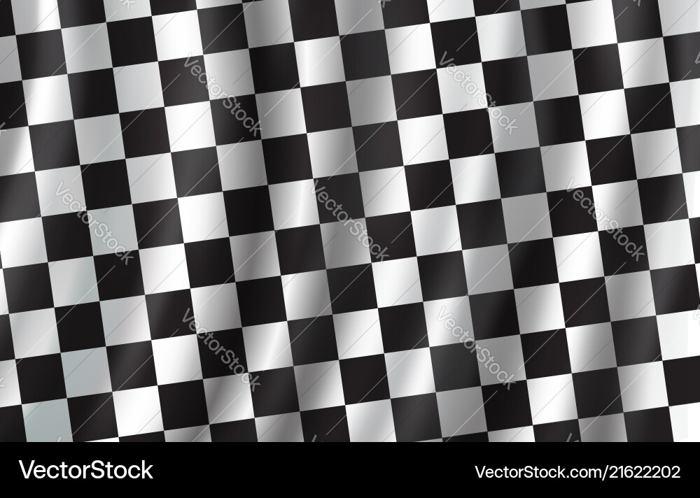 Dynamic Checkerboard Flag Background vector image