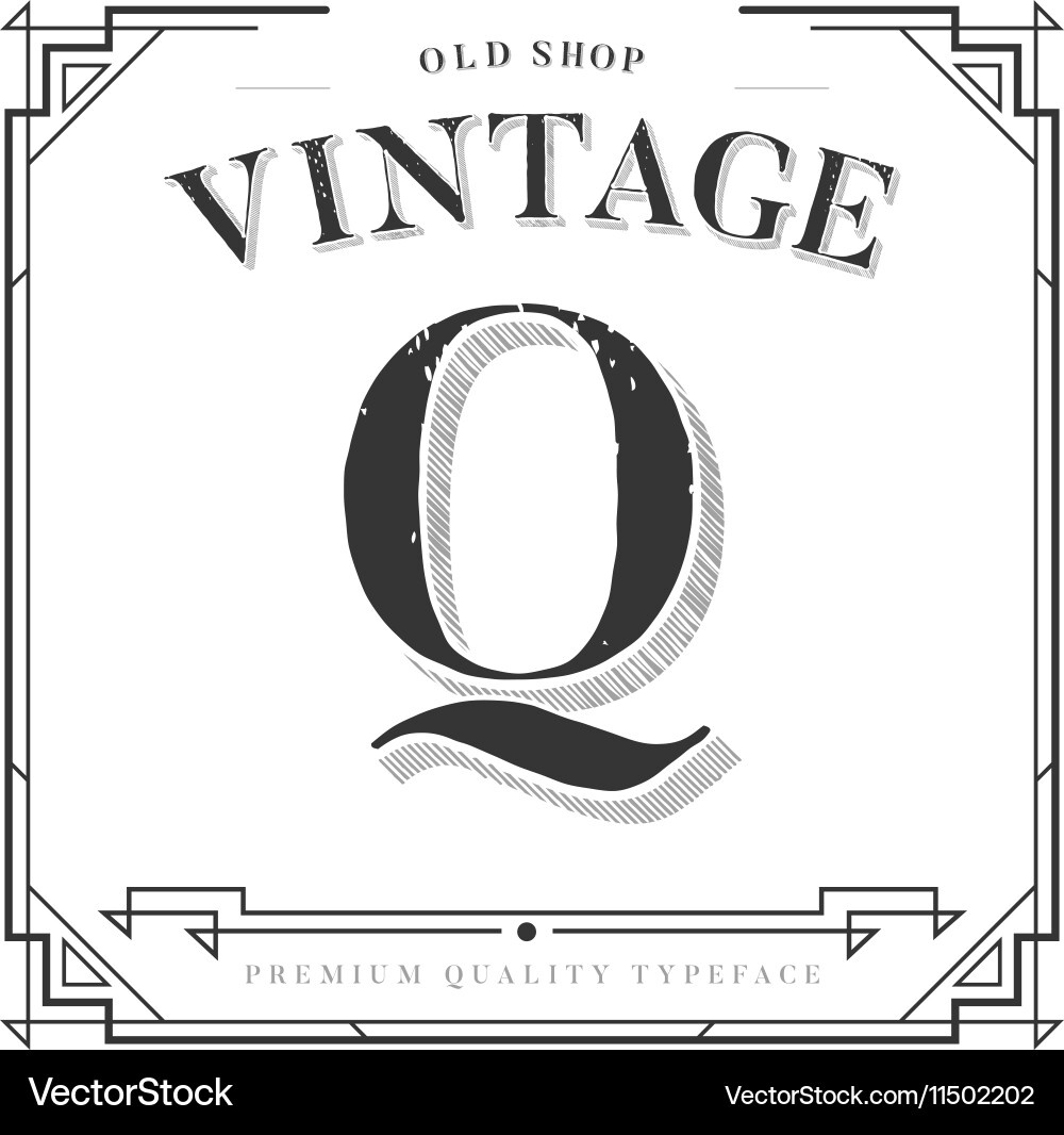 Elegant Letter with Vintage Frame Vector Image