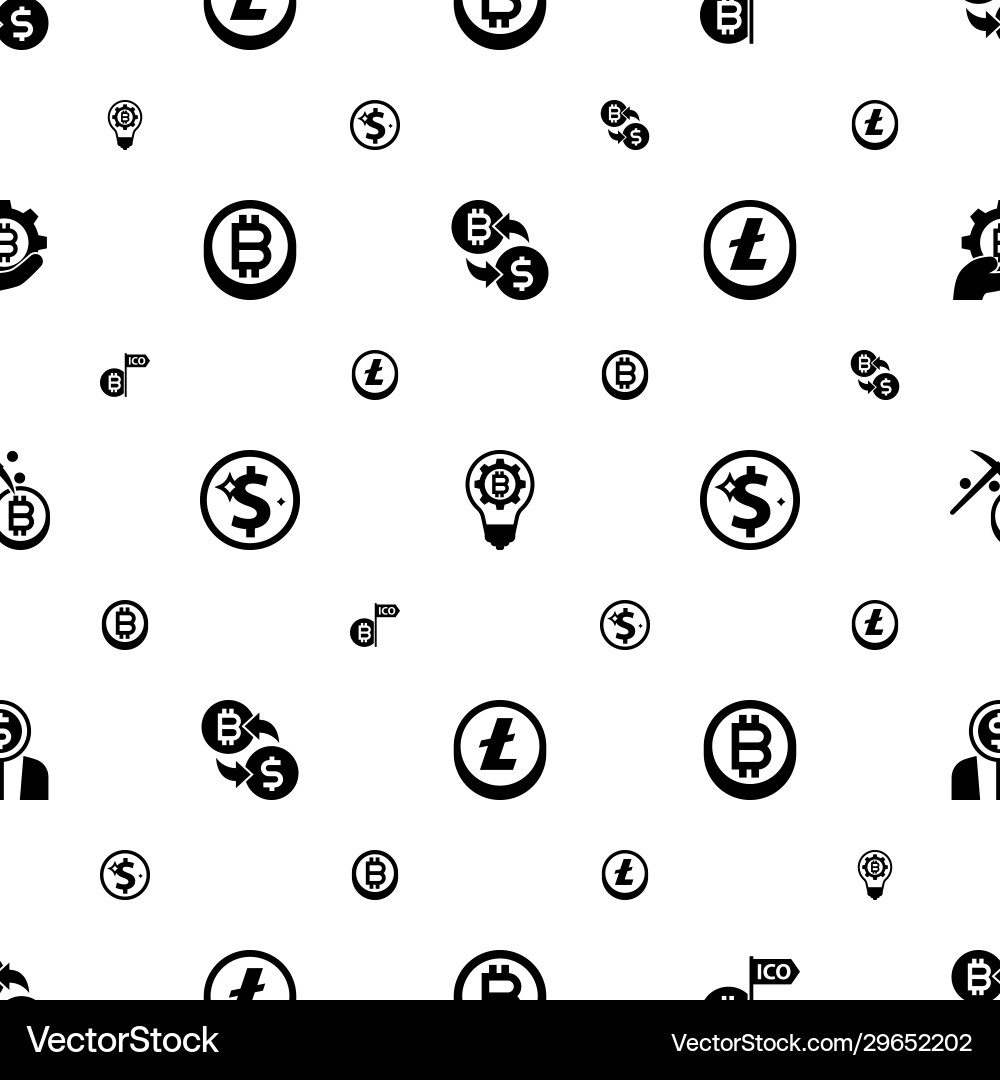 Exchange icons pattern seamless included editable Exchange icons pattern seamless included editable vector image