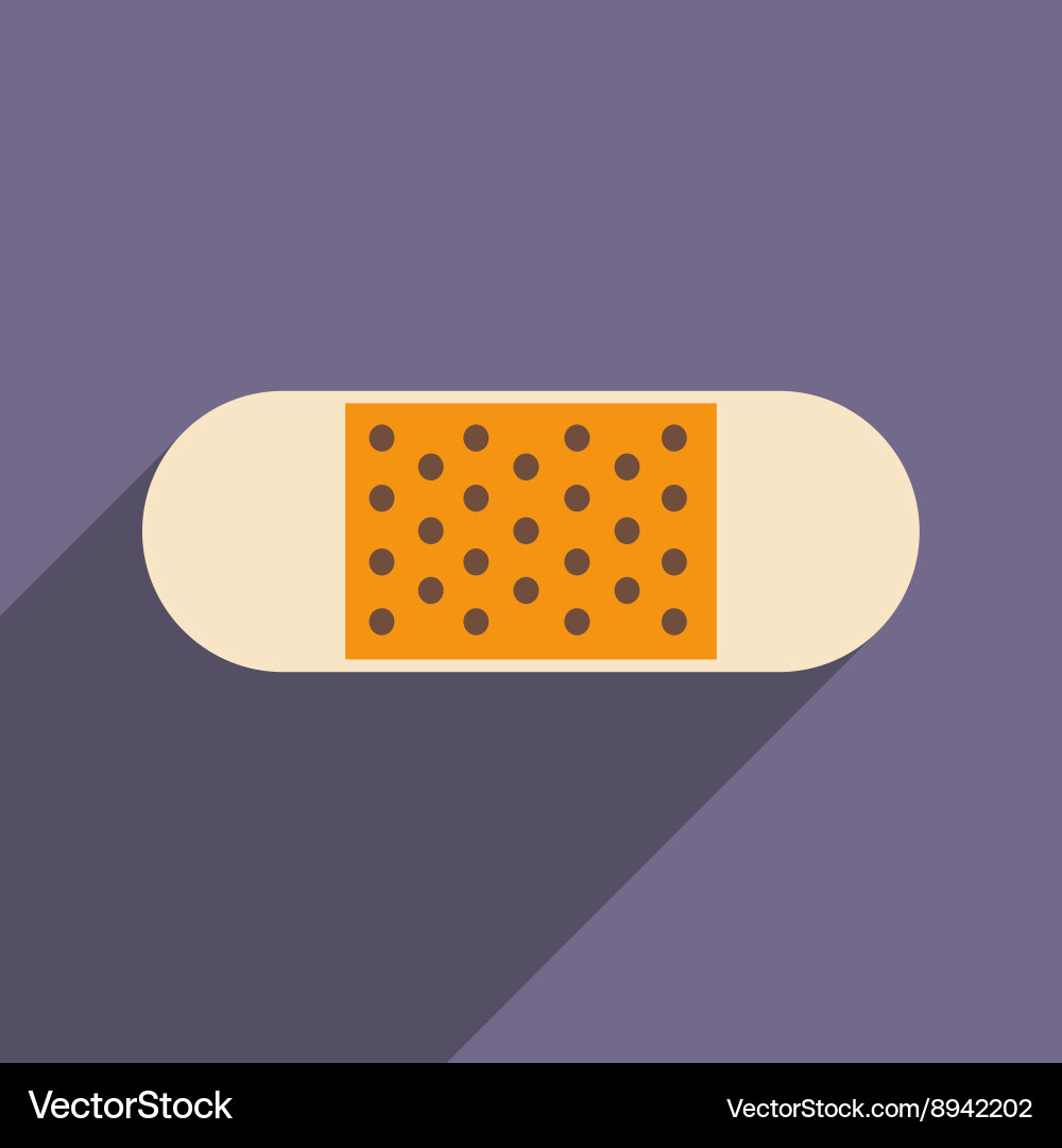 Flat with shadow icon and mobile application Vector Image