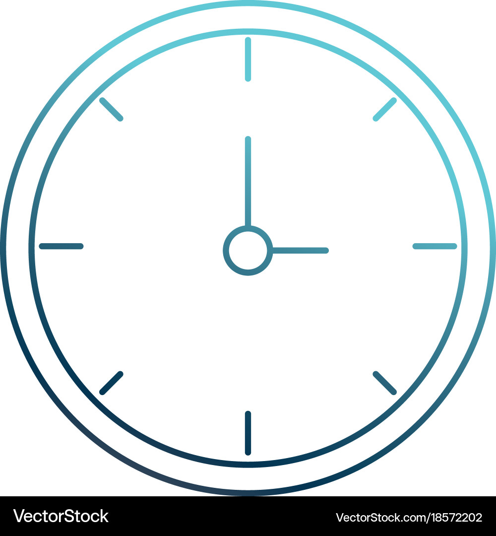 Isolated clock design Vector Image