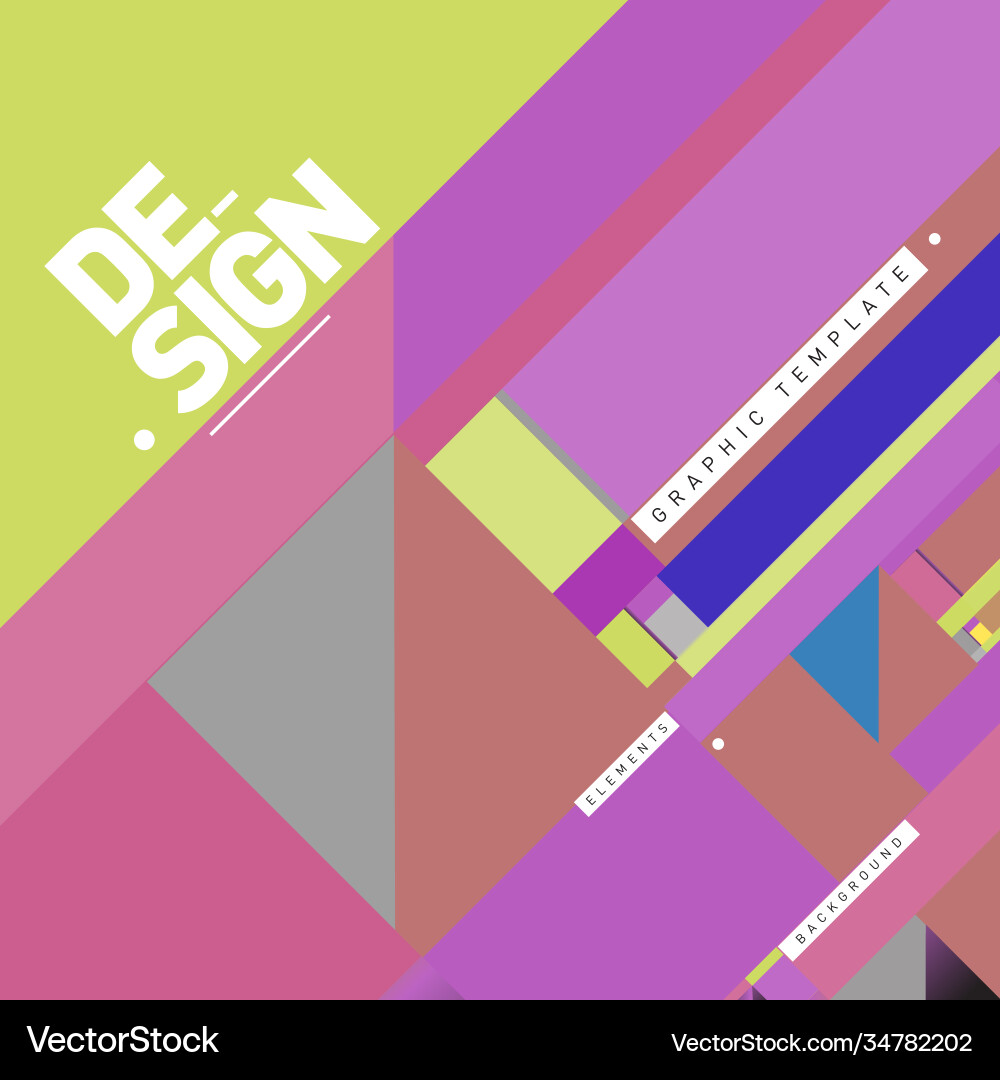 Modern colorful background material design vector image