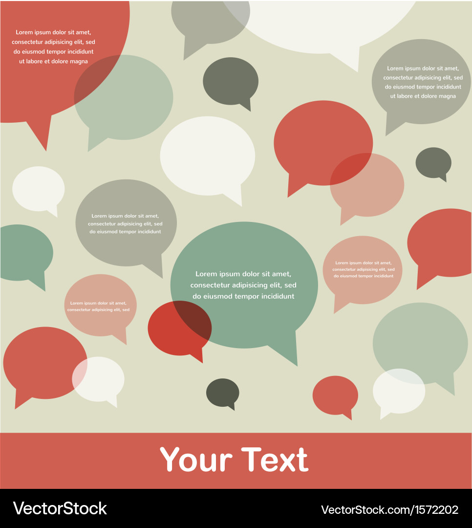 Retro background of bird communication vector image