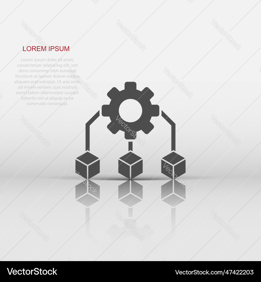 Api Technologie-Ikone in flachen Stil Algorithmus Api Technologie-Ikone in flachen Stil Algorithmus vektorbild