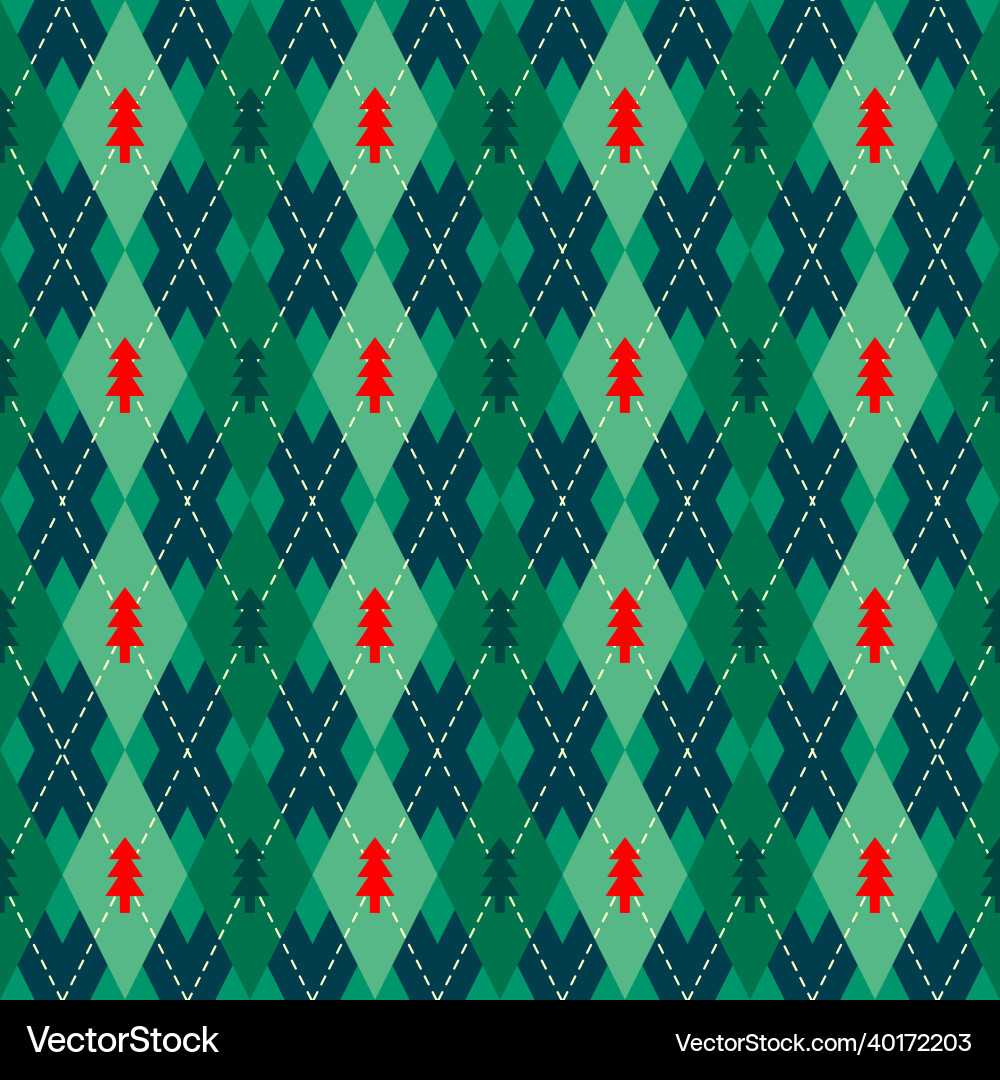 Argyle seamless pattern background Vector Image