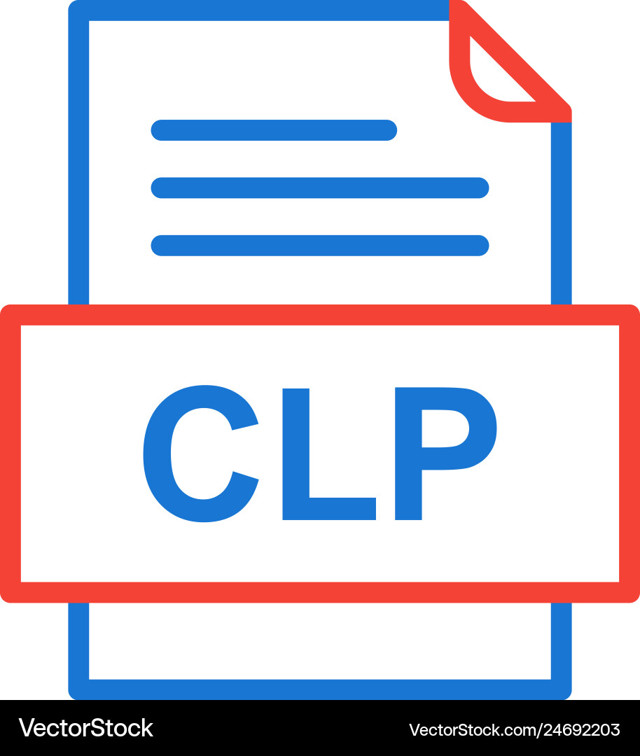 Clp file document icon Vector Image