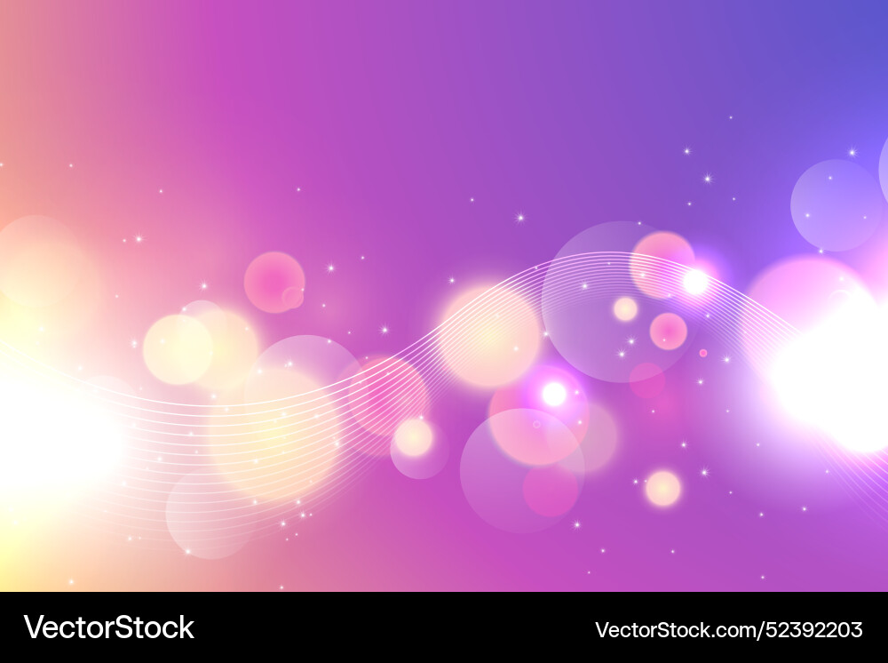 Gradient background with bokeh effect vector image