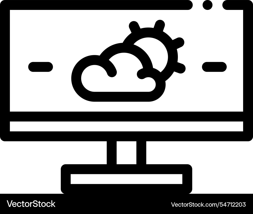 Meter icon thin linear style design isolated Meter icon thin linear style design isolated vector image