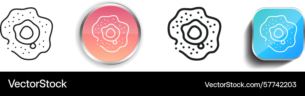 Protoplanetary disk icon thin linear regular Protoplanetary disk icon thin linear regular Vector Image