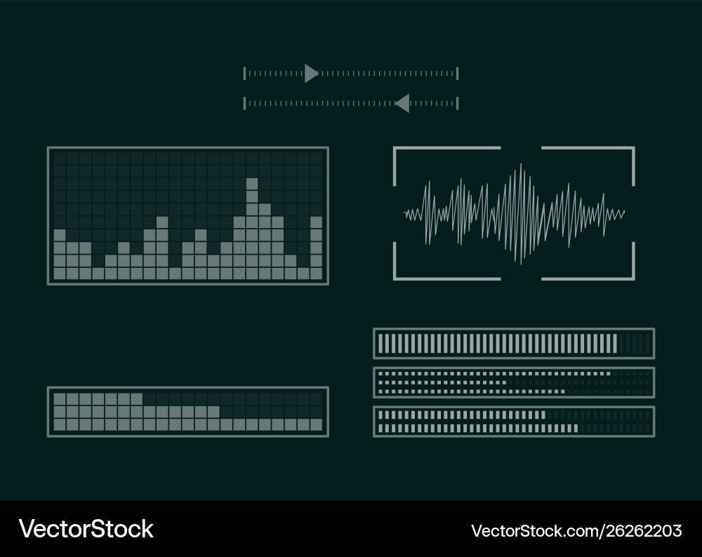 Screen with audio program Screen with audio program vector image