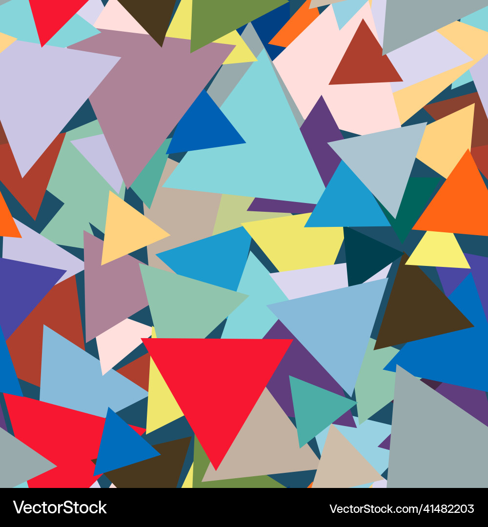 Seamless pattern with colorful triangles Seamless pattern with colorful triangles vector image
