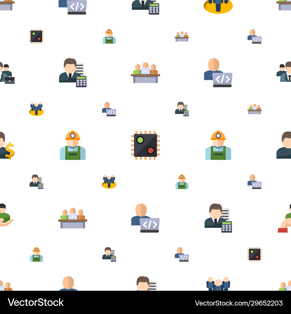 User icons pattern seamless included editable User icons pattern seamless included editable vector image