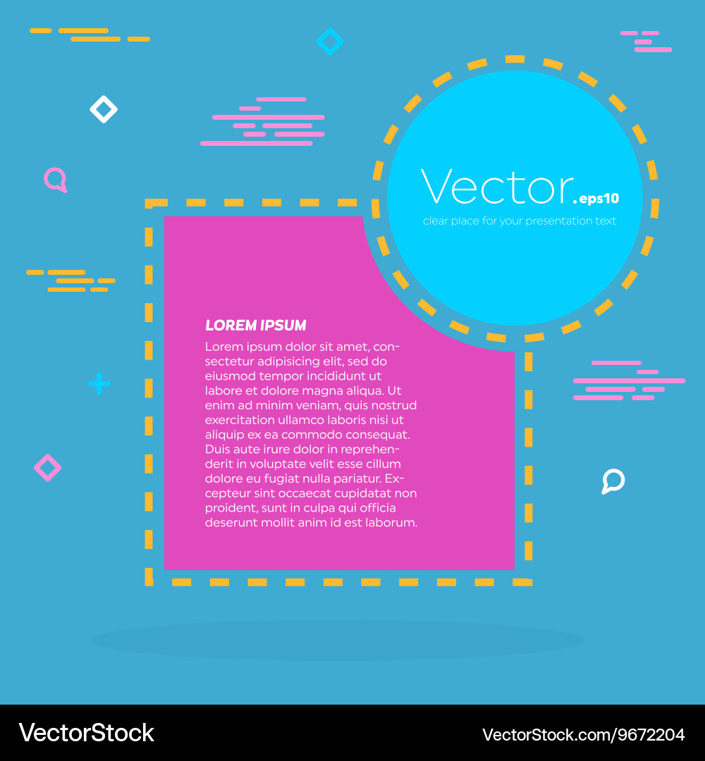Abstract concept empty speech square quote Vector Image