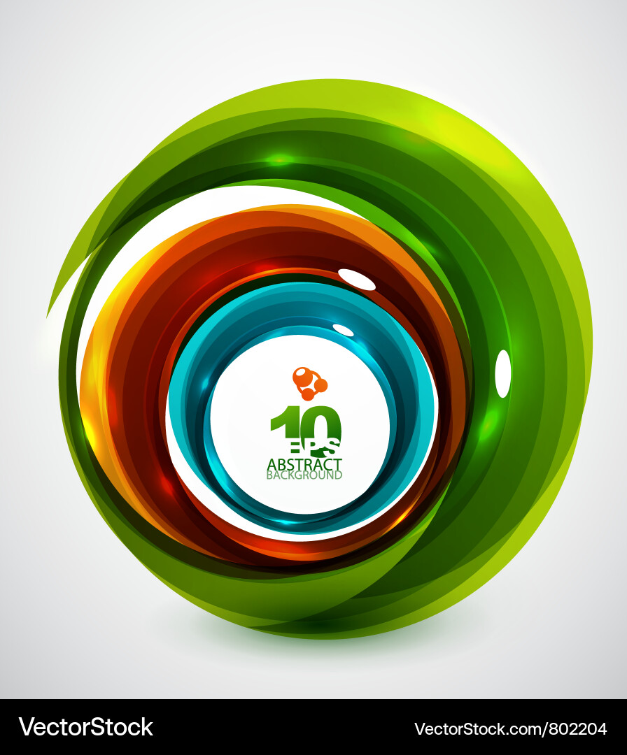 Abstract Swirl Background Vector Image