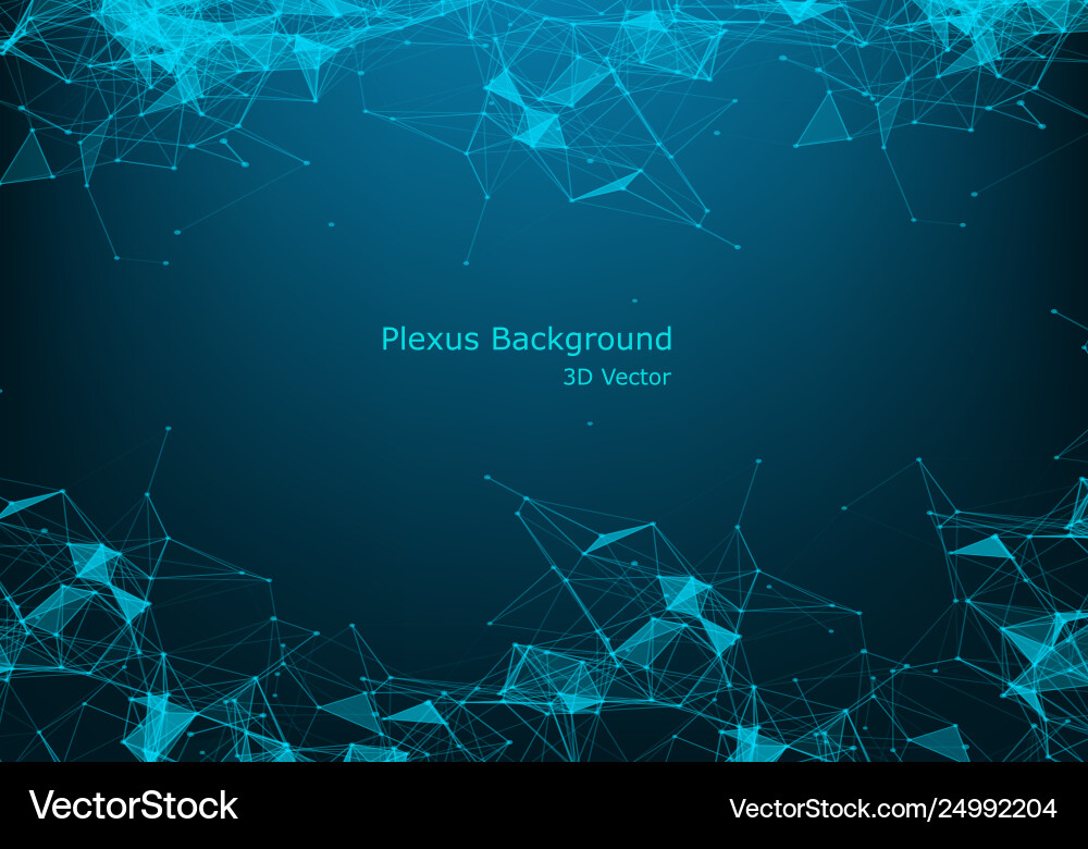 Complex Network Background Vector Image