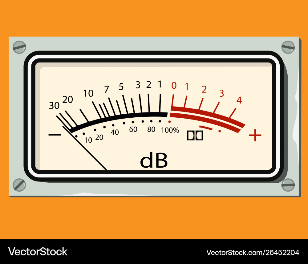 Db meter vector image