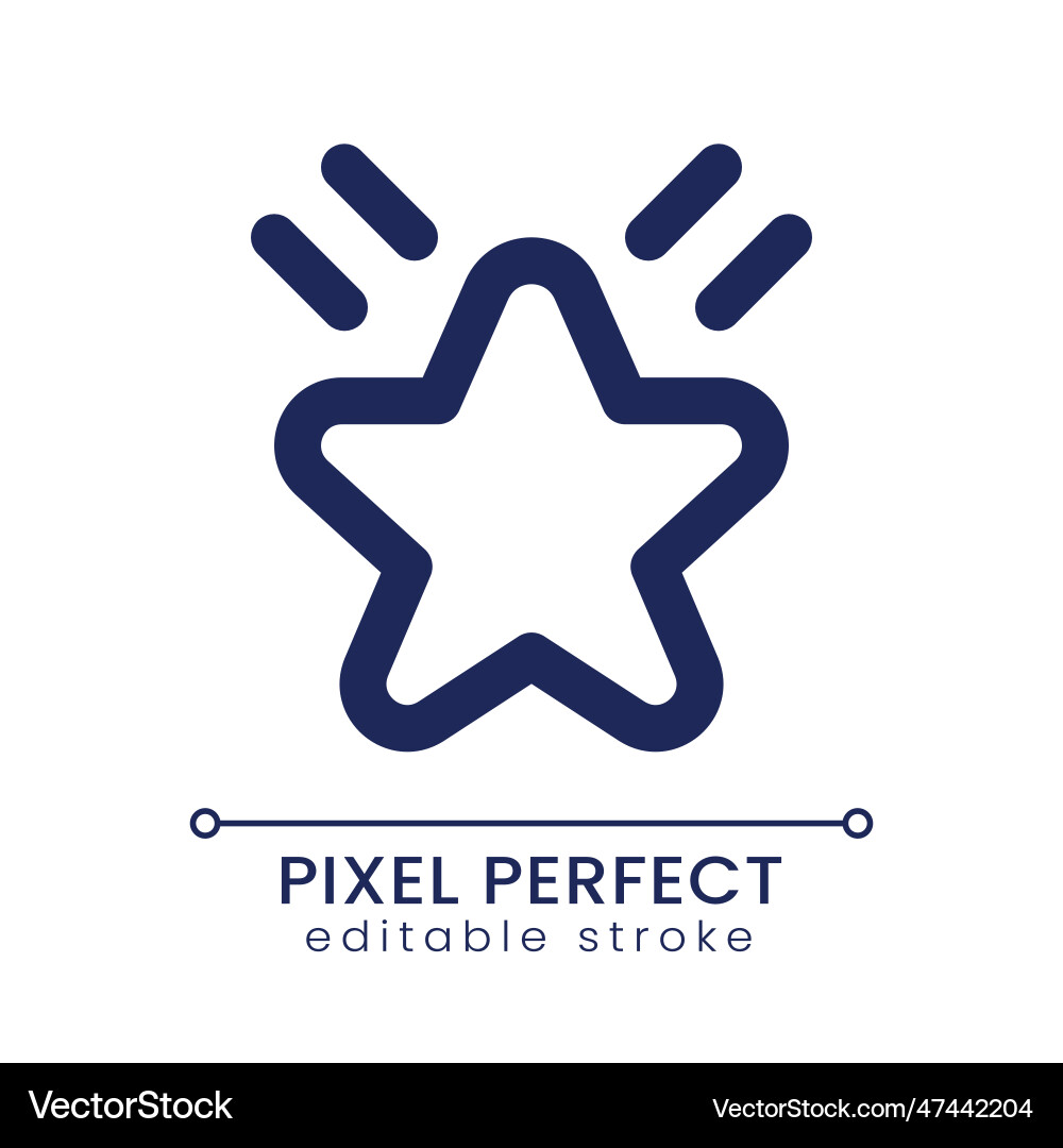 Effect pixel perfect linear ui icon Effect pixel perfect linear ui icon vector image