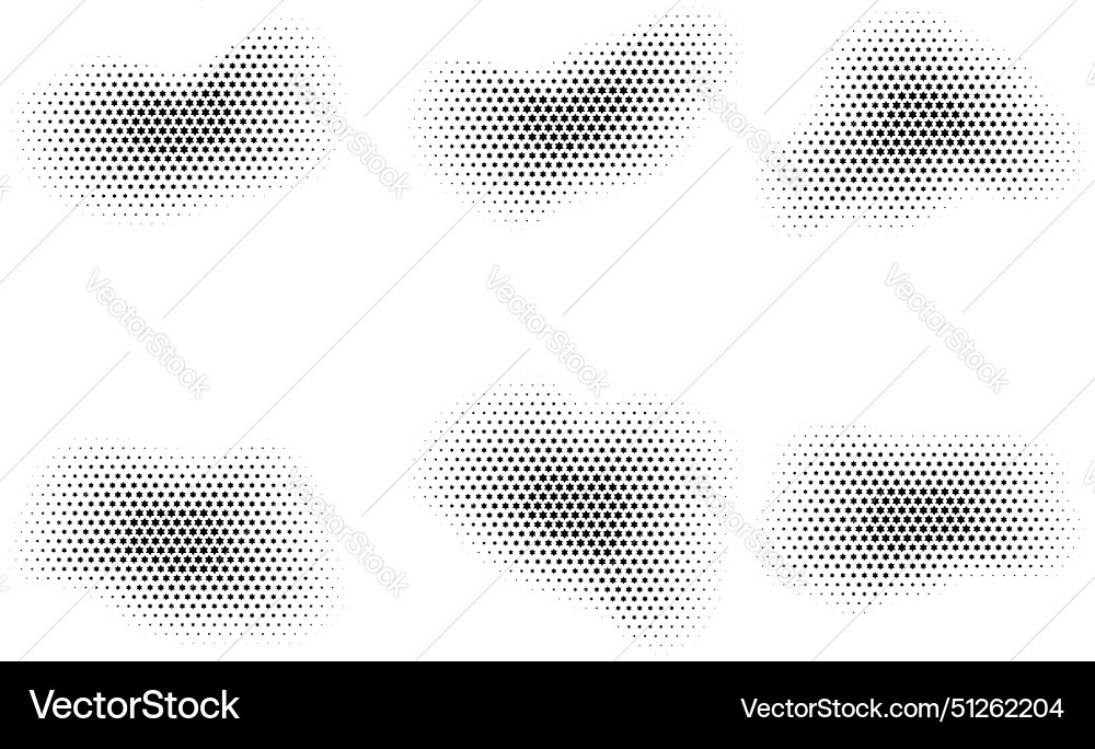 Halftone star pattern reprographic technique Halftone star pattern reprographic technique vector image
