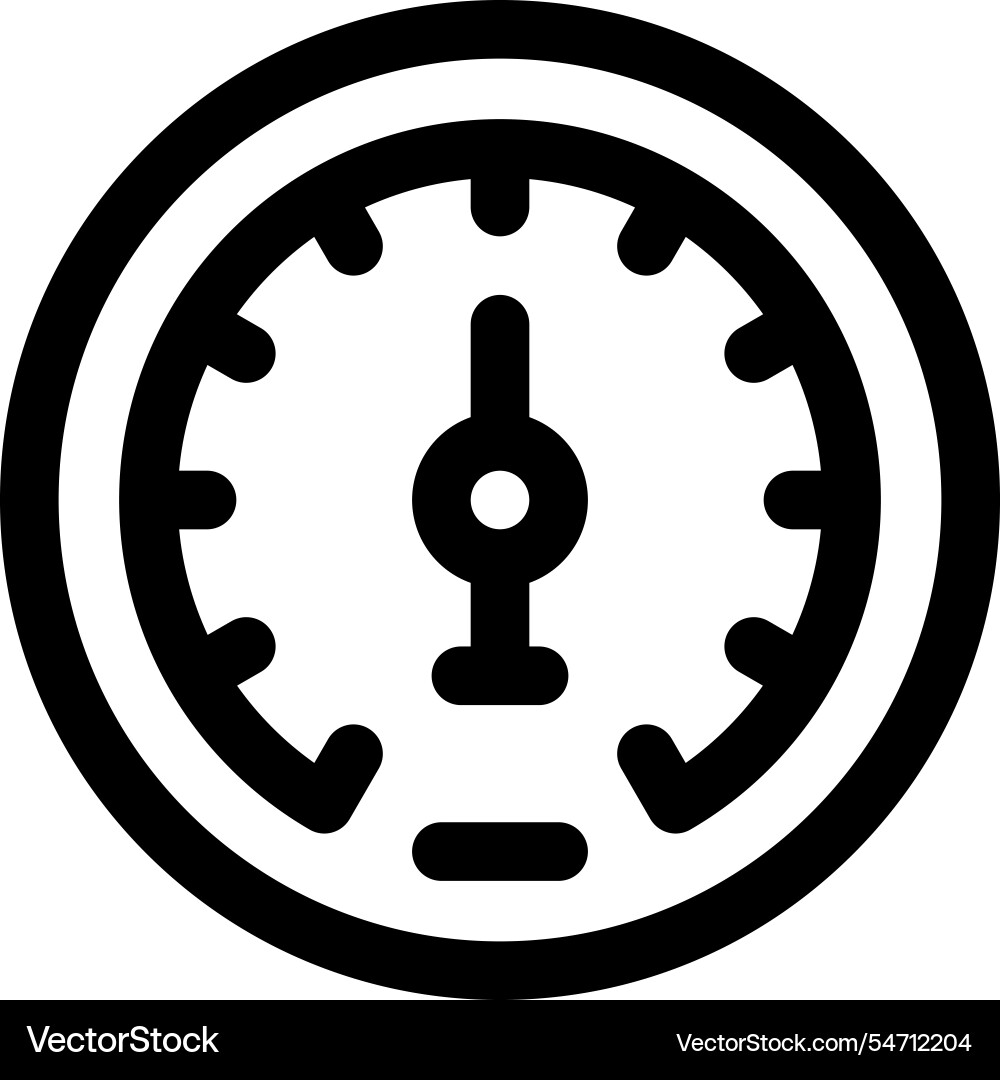 Metering icon thin linear style design isolated Metering icon thin linear style design isolated vector image