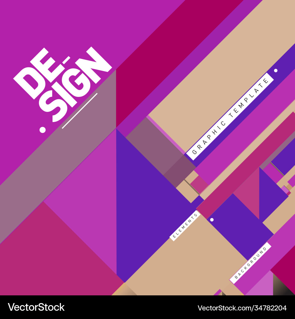 Modern colorful background material design vector image