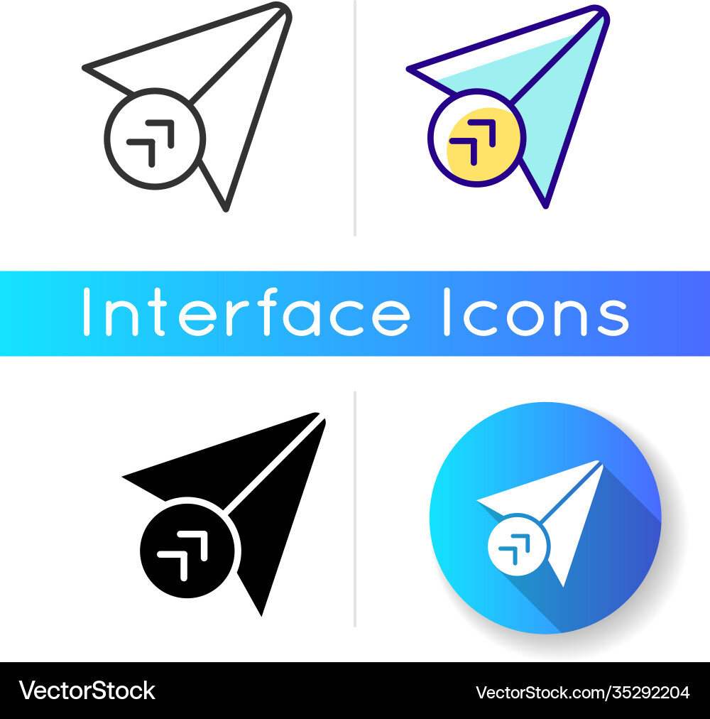 Send Message Icon vector image