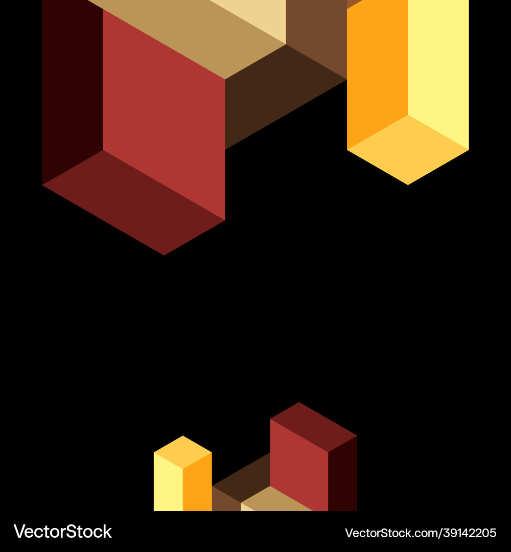 Abstract background 3d cubes cubic elements Abstract background 3d cubes cubic elements Vector Image