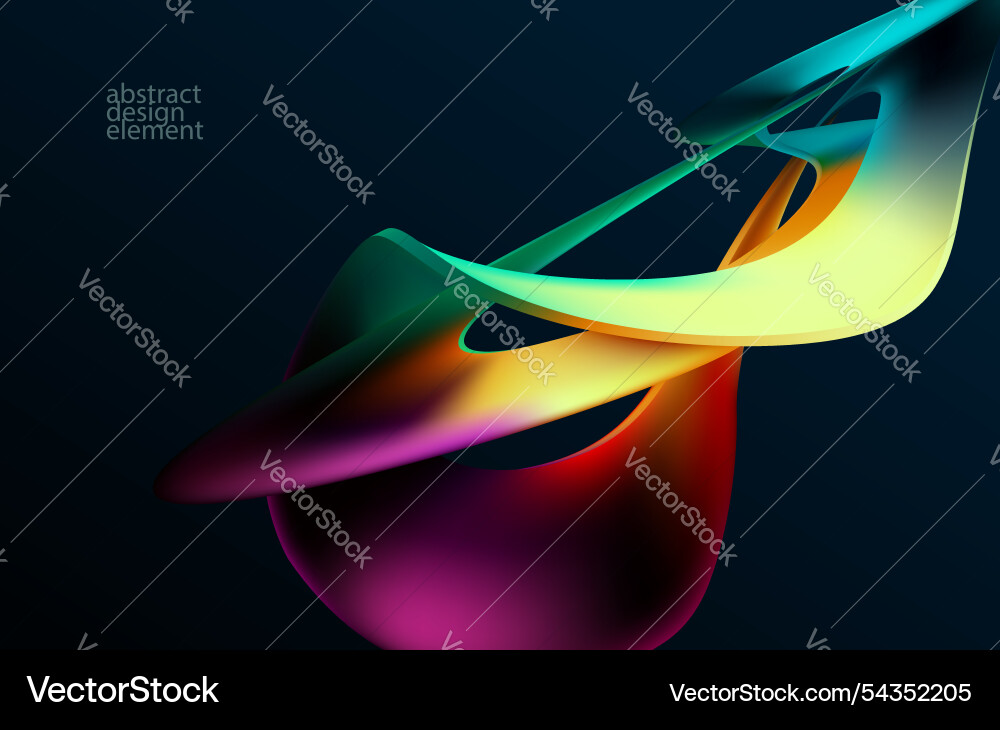 Abstract background of fluid iridescent shape Abstract background of fluid iridescent shape vector image
