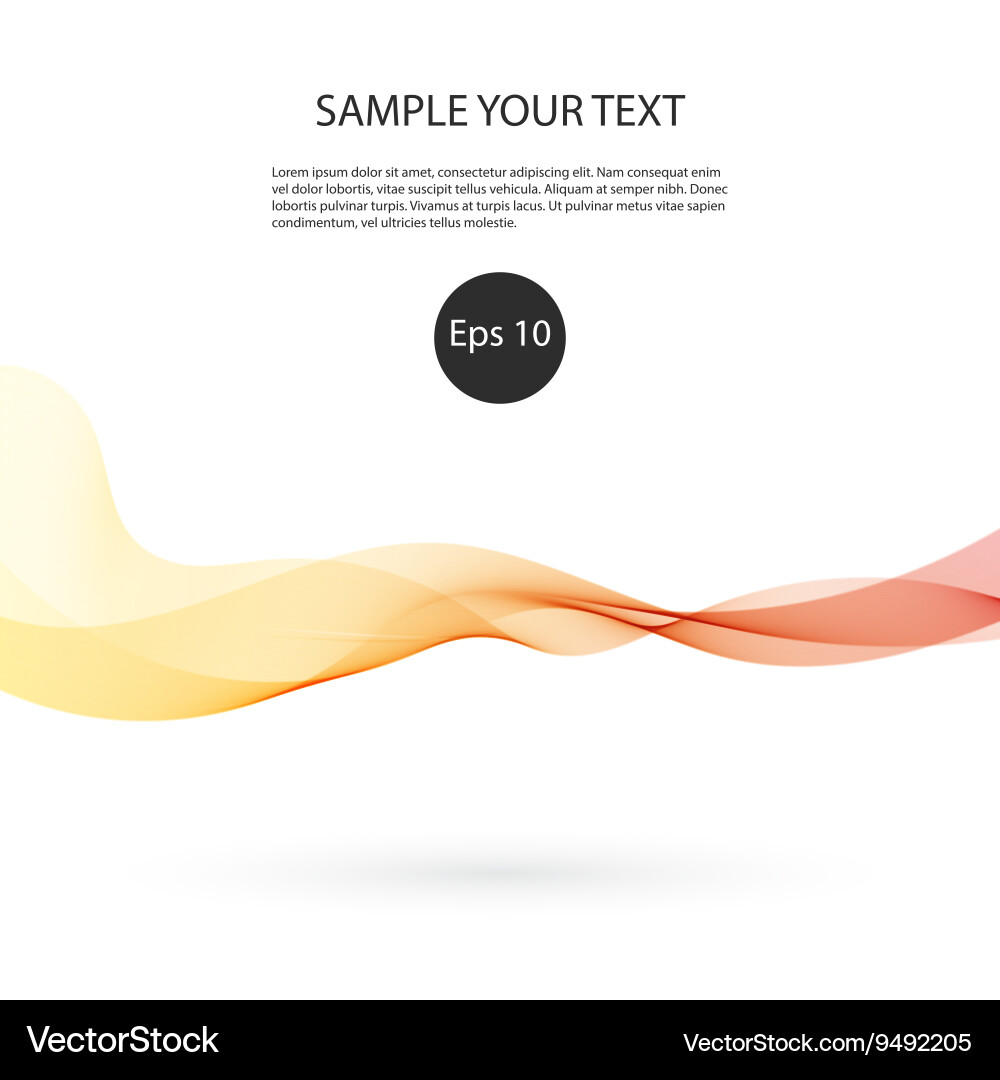 Abstract colorful background with wave vector image